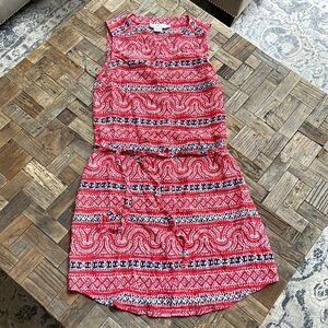 Vineyard Vines Sleeveless Summer Patriotic Silk Dress